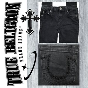 True Religion Halle Black Skinny Jeans With Crystal-Embellished Back Pockets